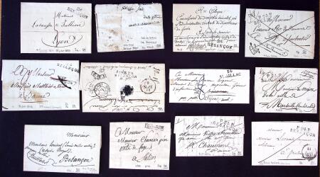 1739-1826 Petite boite de lettres avec des marque postales