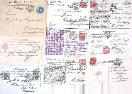1893-1946 100 lettres avec marques Ambulants de Gares
