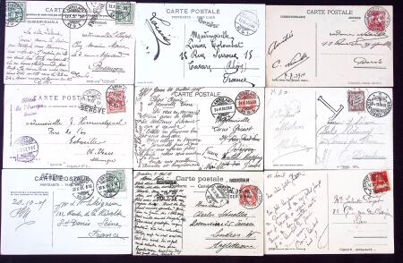 1893-1946 100 lettres avec marques Ambulants de Gares