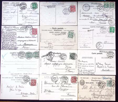 1893-1946 100 lettres avec marques Ambulants de Gares