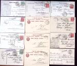 1893-1946 100 lettres avec marques Ambulants de Gares