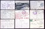 +150 lettres/CPA avec cachets d'Hôpitaux militaires
