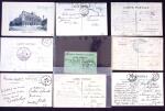 +150 lettres/CPA avec cachets d'Hôpitaux militaires
