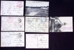 +150 lettres/CPA avec cachets d'Hôpitaux militaires