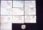 +150 lettres/CPA avec cachets d'Hôpitaux militaires