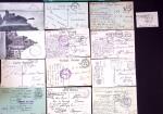 +150 lettres/CPA avec cachets d'Hôpitaux militaires