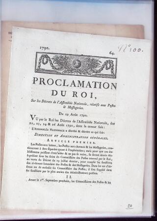 1776-1960 Ensemble de lettres et documents divers,