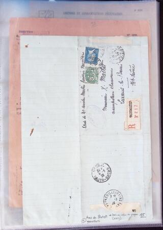 1776-1960 Ensemble de lettres et documents divers,
