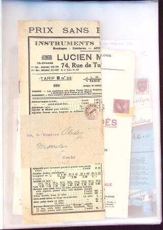 1776-1960 Ensemble de lettres et documents divers,