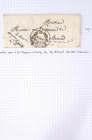 Histoire postale de l'Ain d'environ 650 lettres en