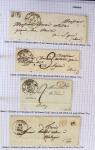 Histoire postale de l'Ain d'environ 650 lettres en