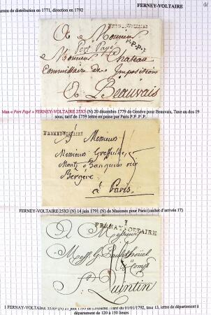 Histoire postale de l'Ain d'environ 650 lettres en