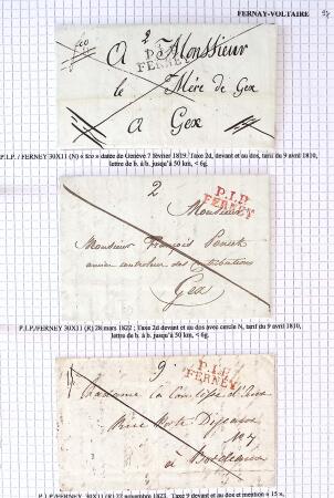 Histoire postale de l'Ain d'environ 650 lettres en