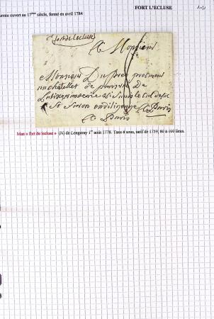 Histoire postale de l'Ain d'environ 650 lettres en