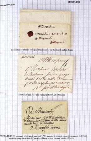 Histoire postale de l'Ain d'environ 650 lettres en