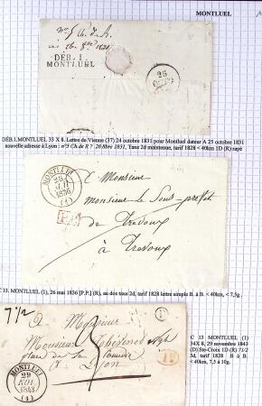 Histoire postale de l'Ain d'environ 650 lettres en