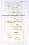 Histoire postale de l'Ain d'environ 650 lettres en