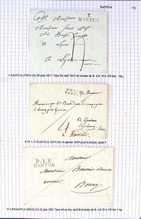 Histoire postale de l'Ain d'environ 650 lettres en