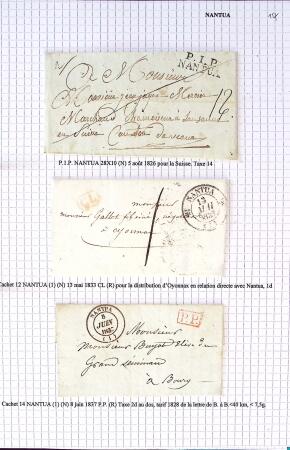 Histoire postale de l'Ain d'environ 650 lettres en
