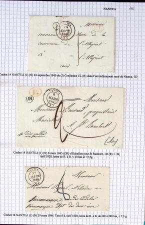 Histoire postale de l'Ain d'environ 650 lettres en