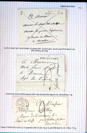 Histoire postale de l'Ain d'environ 650 lettres en
