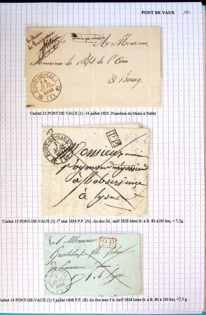 Histoire postale de l'Ain d'environ 650 lettres en