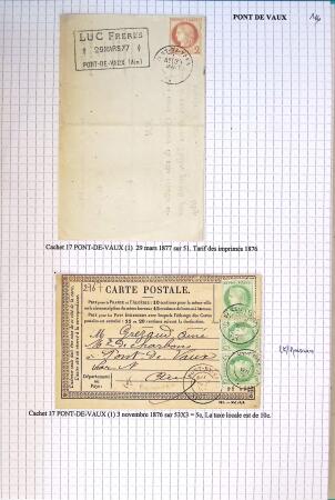 Histoire postale de l'Ain d'environ 650 lettres en