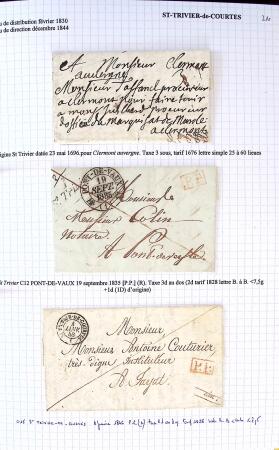 Histoire postale de l'Ain d'environ 650 lettres en