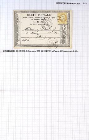 Histoire postale de l'Ain d'environ 650 lettres en