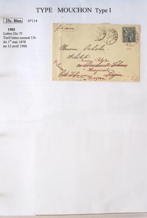 1900-1903 Collection sur le type MOUCHON montée sur