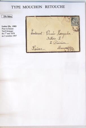 1900-1903 Collection sur le type MOUCHON montée sur