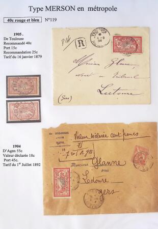 1900-1925 Collection sur le type MERSON montée sur