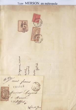 1900-1925 Collection sur le type MERSON montée sur