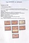 1900-1925 Collection sur le type MERSON montée sur