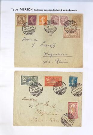 1900-1925 Collection sur le type MERSON montée sur