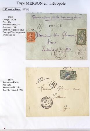 1900-1925 Collection sur le type MERSON montée sur