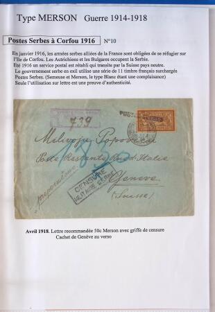 1900-1925 Collection sur le type MERSON montée sur