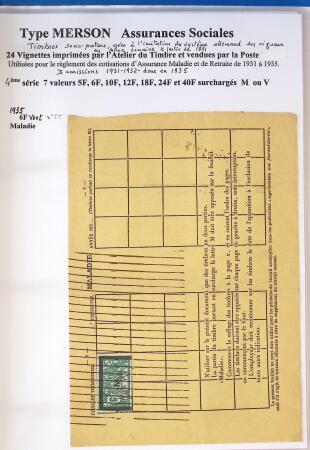 1900-1925 Collection sur le type MERSON montée sur