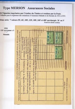 1900-1925 Collection sur le type MERSON montée sur