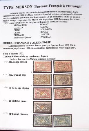 1902-1930 Exceptionnelle collection sur le type MERSON