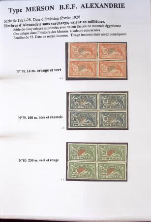 1902-1930 Exceptionnelle collection sur le type MERSON