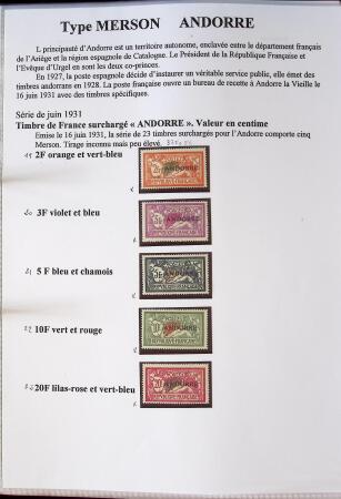 1902-1930 Exceptionnelle collection sur le type MERSON