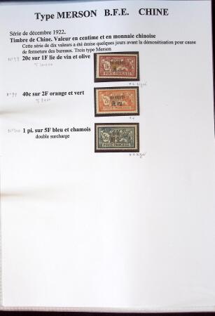 1902-1930 Exceptionnelle collection sur le type MERSON