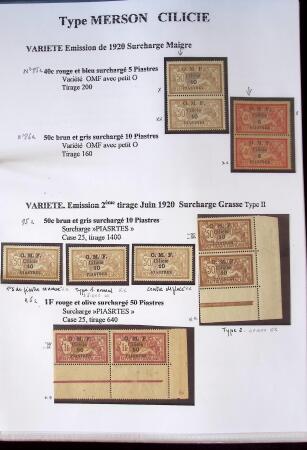1902-1930 Exceptionnelle collection sur le type MERSON
