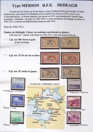 1902-1930 Exceptionnelle collection sur le type MERSON