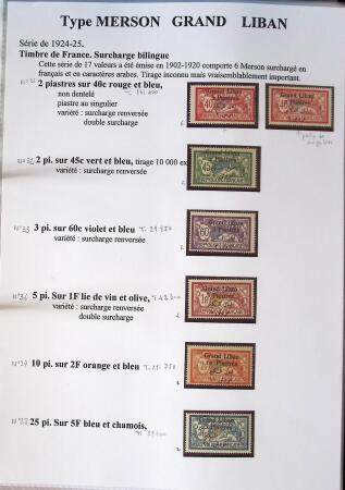 1902-1930 Exceptionnelle collection sur le type MERSON