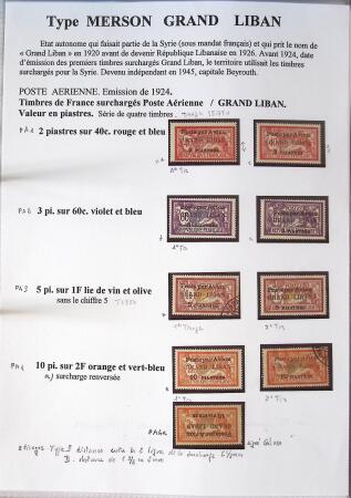 1902-1930 Exceptionnelle collection sur le type MERSON