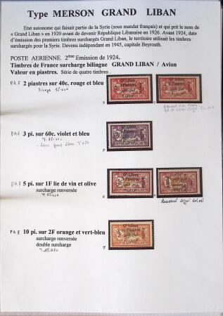 1902-1930 Exceptionnelle collection sur le type MERSON