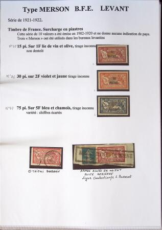 1902-1930 Exceptionnelle collection sur le type MERSON