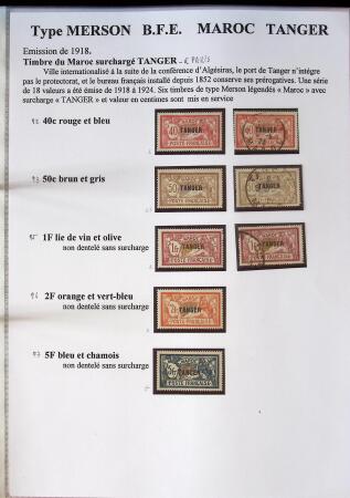 1902-1930 Exceptionnelle collection sur le type MERSON